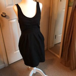 Black dress with pockets